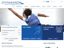 Tablet Screenshot of dynamica-sport.nl